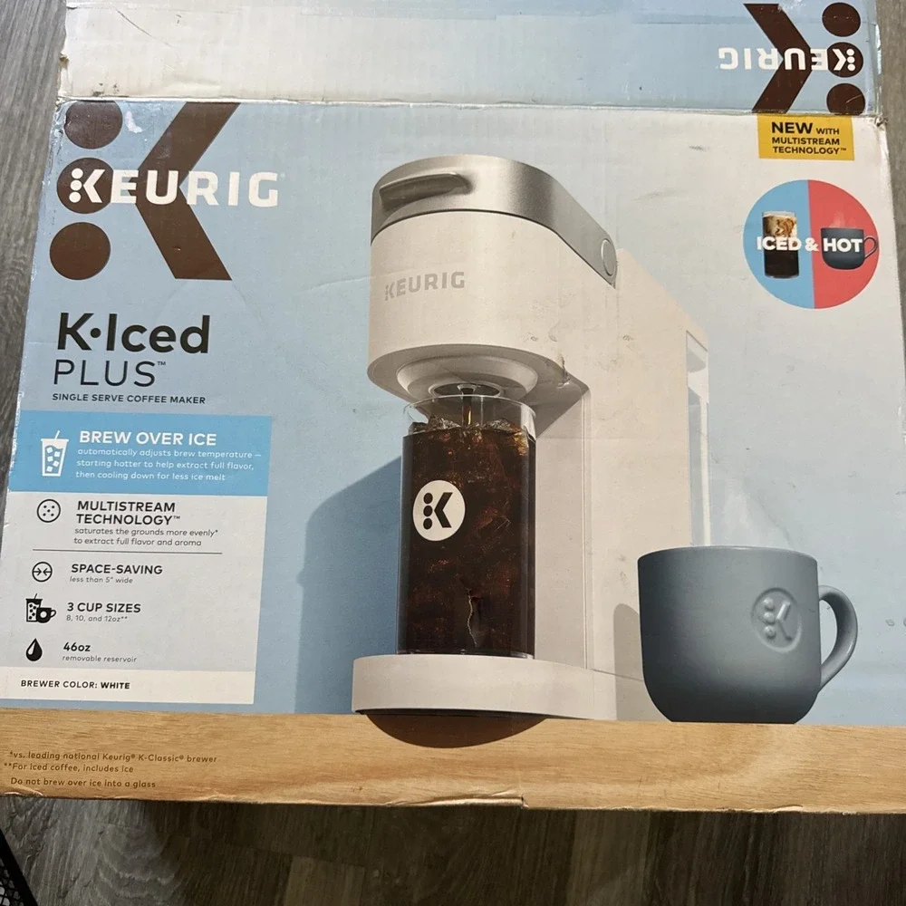 Keurig K Iced Plus Single Serve Coffee Maker Iced & Hot K Cup Pod, 3 Cup Sizes
